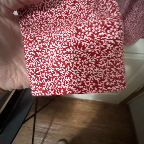 Chaps Red Floral Button-Up Shirt - Picture 5 of 5